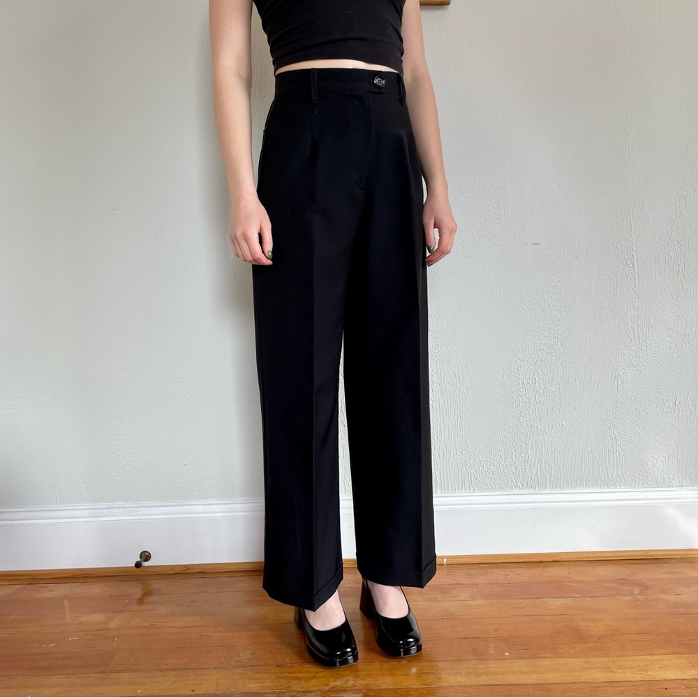 vintage 90s black trousers 💄